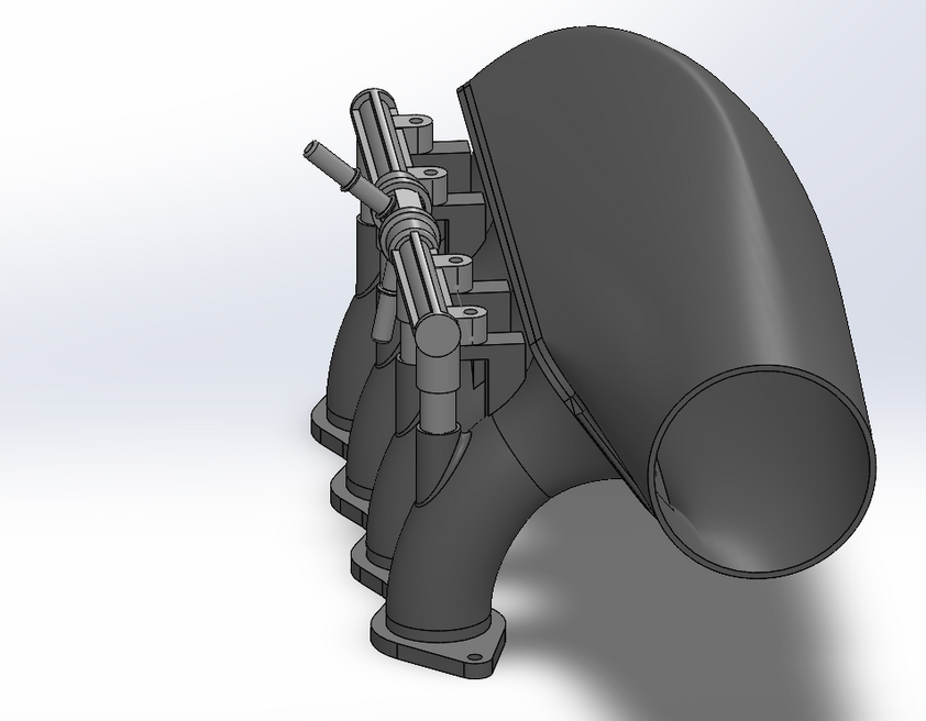 FSAE intake manifold CAD model
