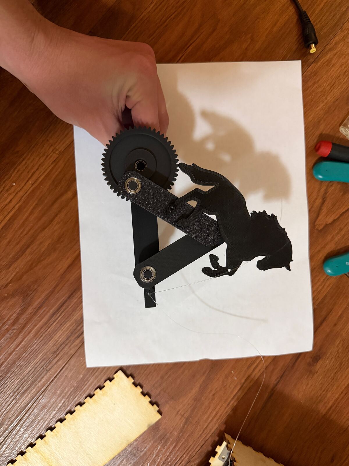 3D printed horse linkage part